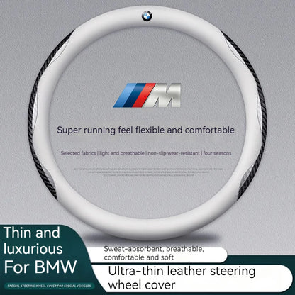 BMW Leather Steering Wheel Cover