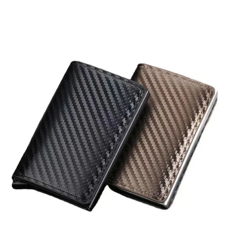 Abarth Carbon Fiber Card Holder Wallet – with RFID Protection