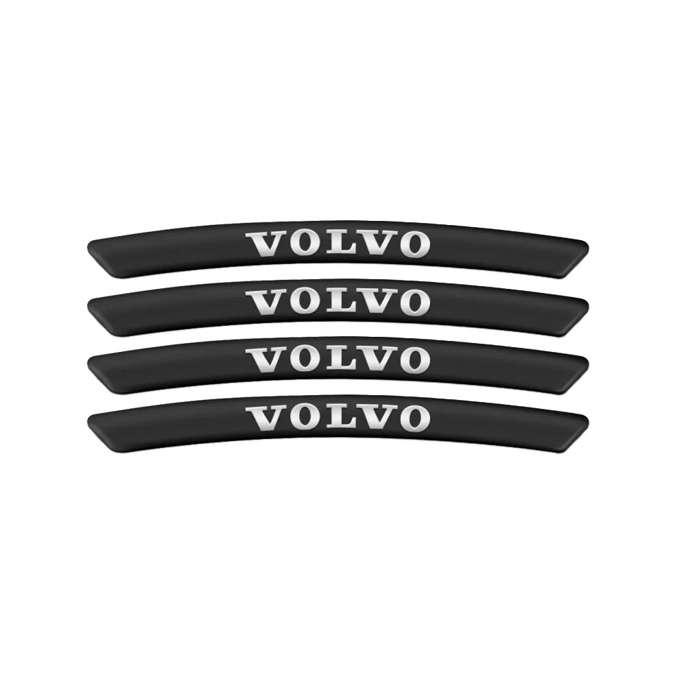 Pegatizas de rueda de estilos de automóvil de aluminio Volvo