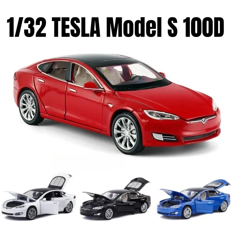 1:32 Modello Tesla S 100D Modello di auto giocattolo SUV 