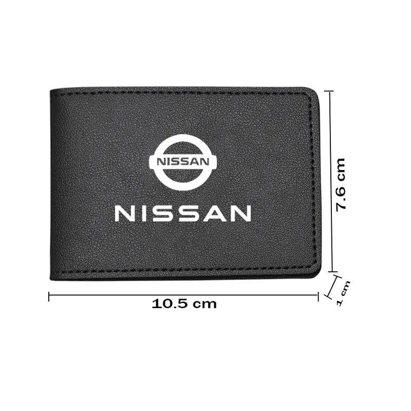 Billetera de cuero / fibra de carbono Nissan