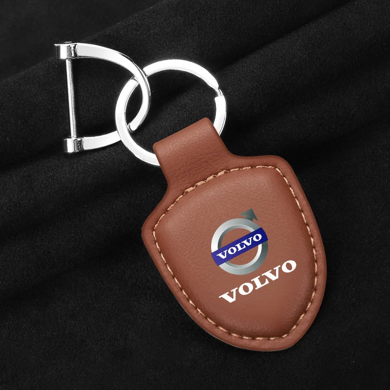 Porte-clés en cuir Volvo