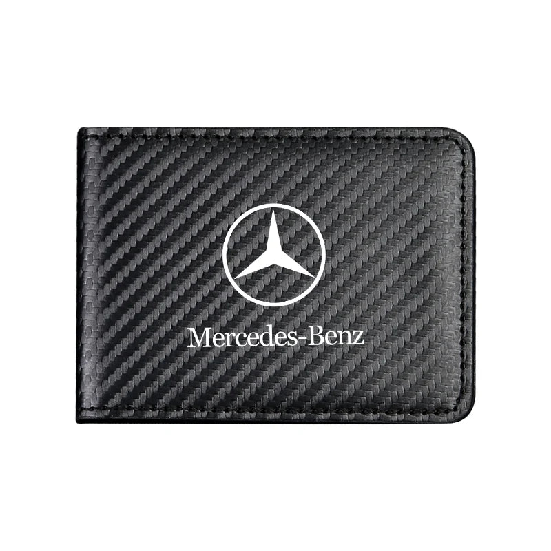 Car Carbon Fiber Wallet Driver's License Holder 