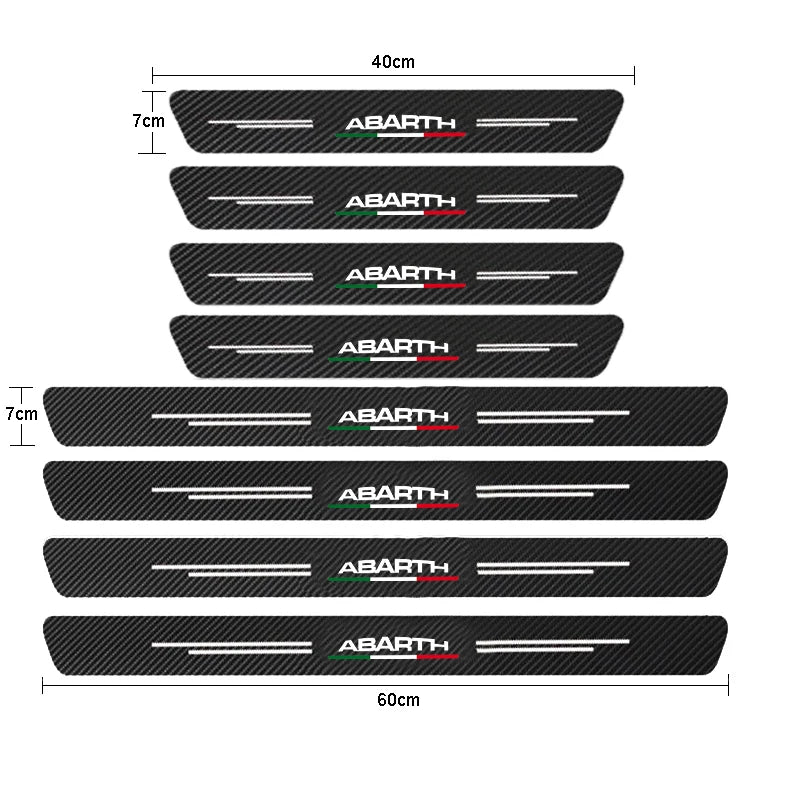 Protettore da davanzale della porta in fibra di carbonio Abarth
