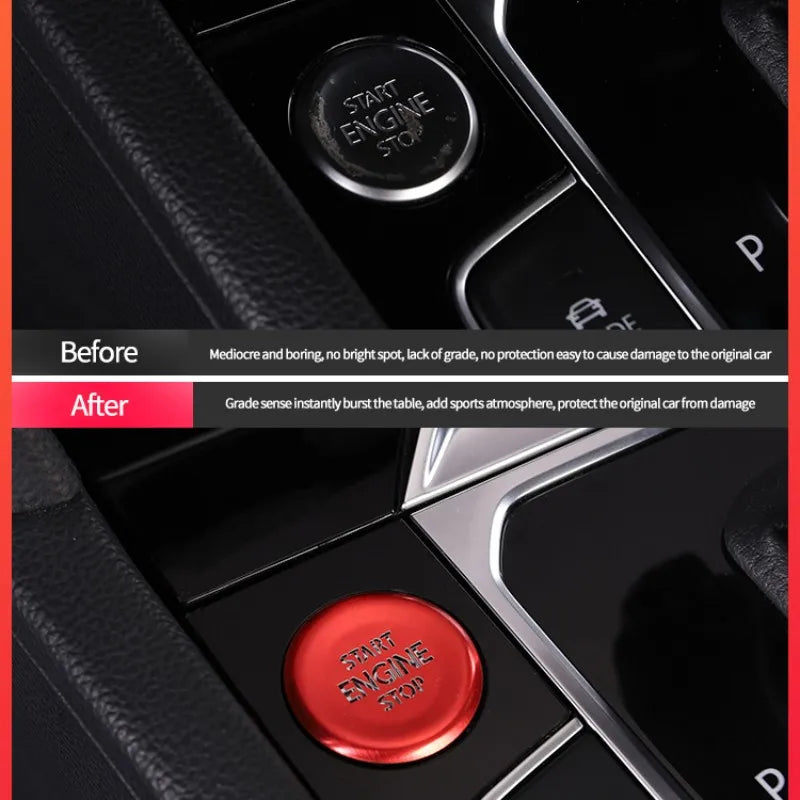 Volkswagen Aluminium Alloy Button Stickers 