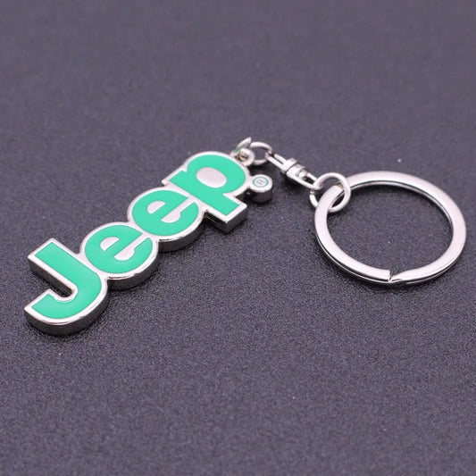 Jeep Logo Metal Keychain