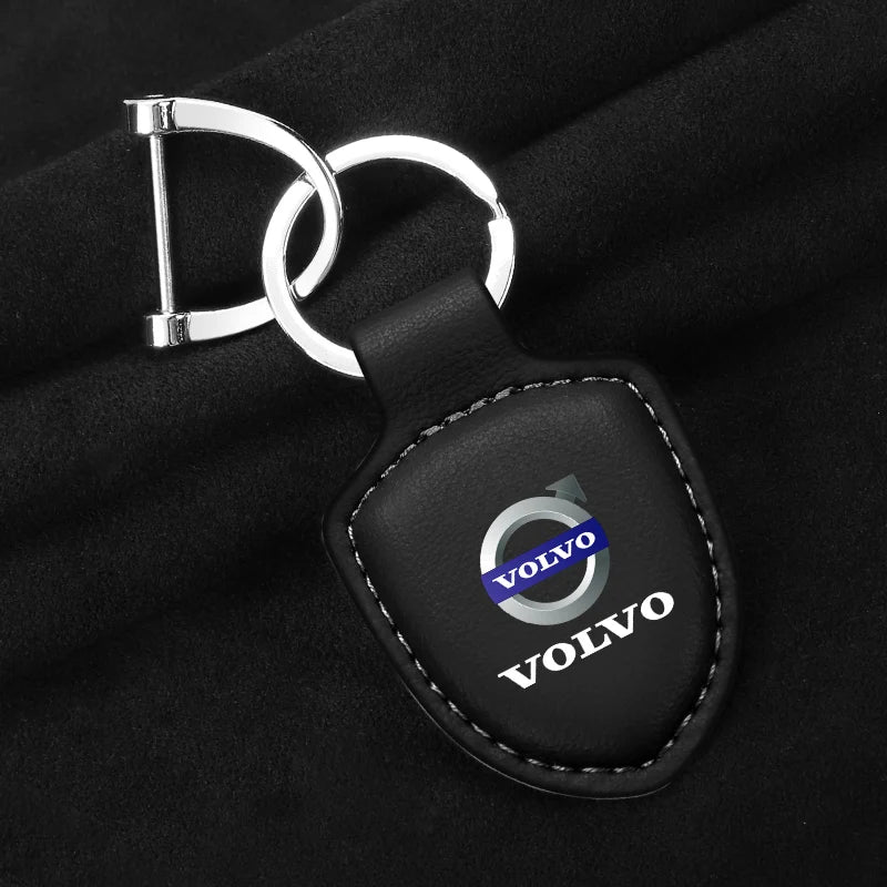 Porte-clés en cuir Volvo