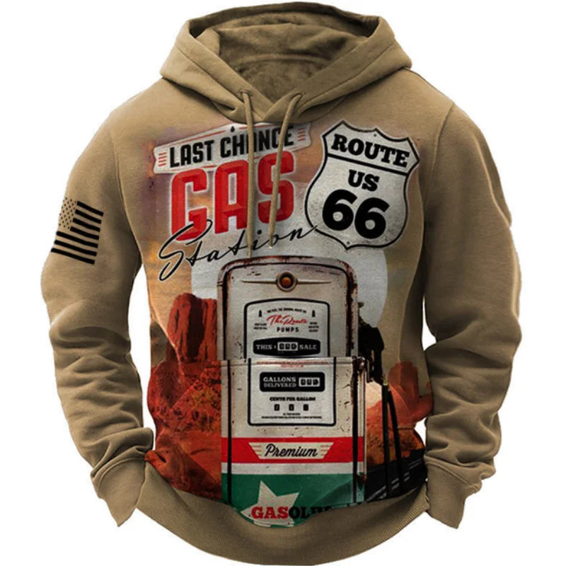 Route 66 Vintage Hoodie