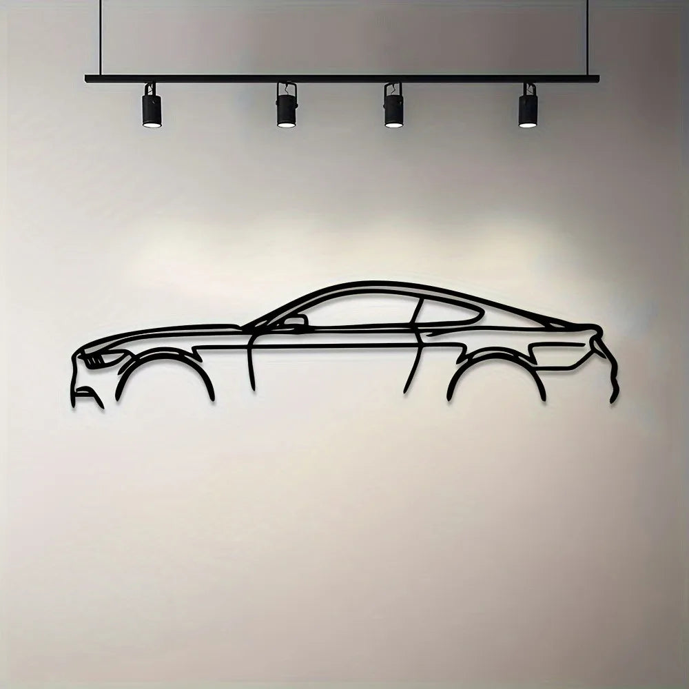 Decoración de pared de metal deportivo para coche 