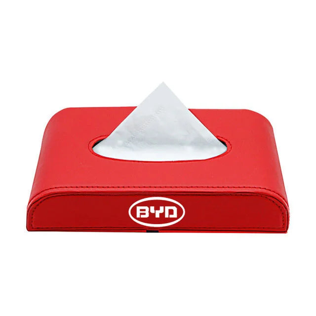 Byd Pu Leder Car Tissue Box 