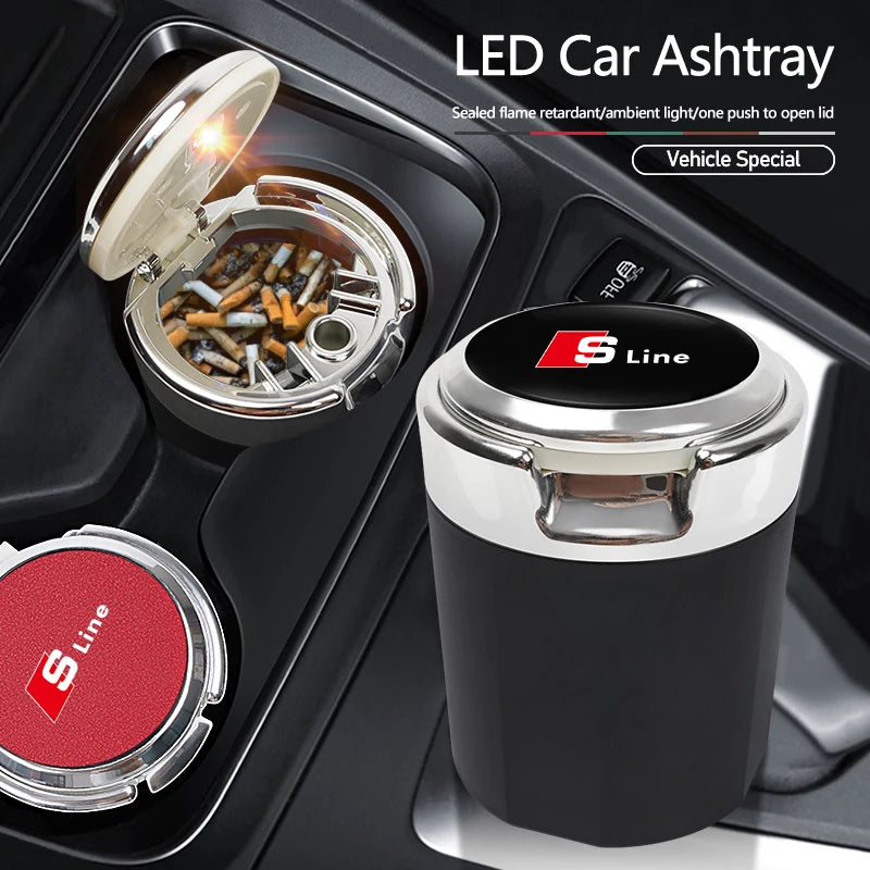 Audi S line LED Car Ashtray