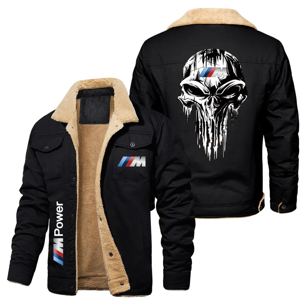 Chaqueta sherpa de calavera bmw