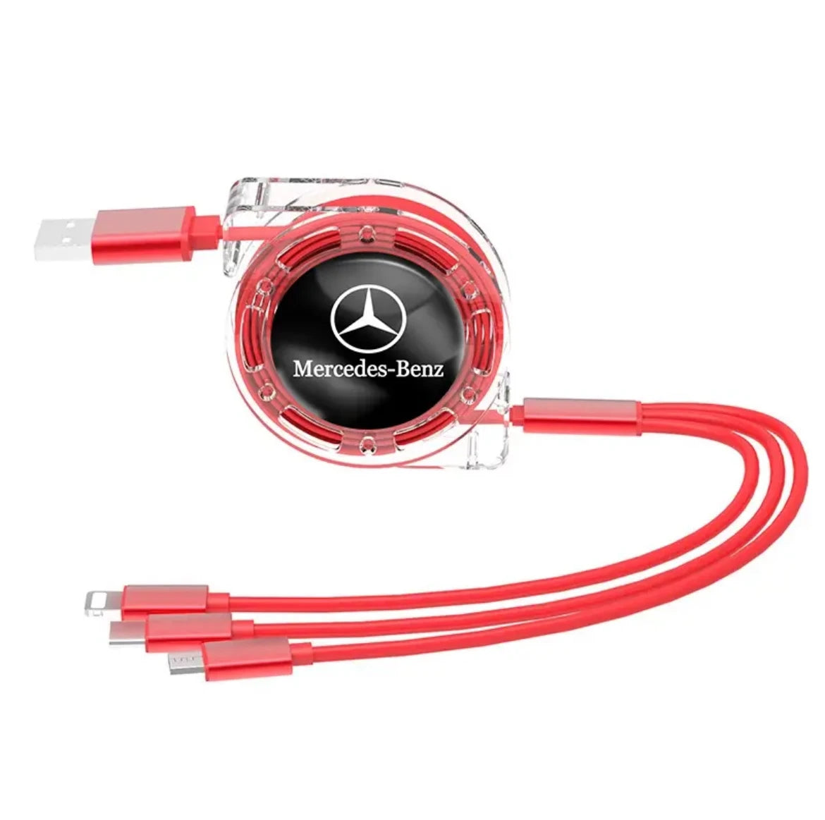 Mercedes-Benz Retractable 3-in-1 Charging Cable