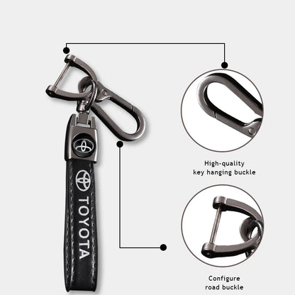 Toyota Metal/Leather Keychain