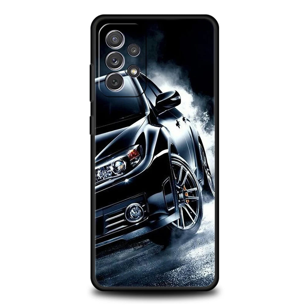 Case de téléphone de voiture de sport de luxe pour Samsung