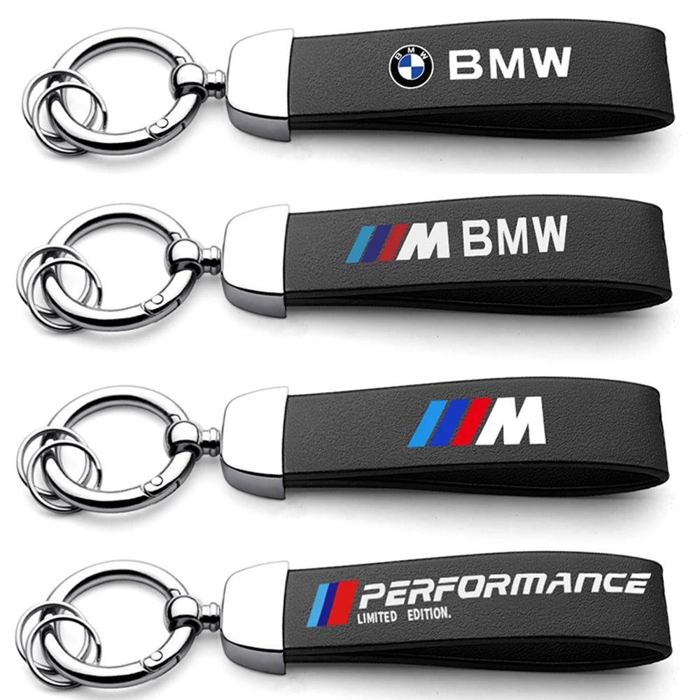 BMW M Performance Leather Keychain