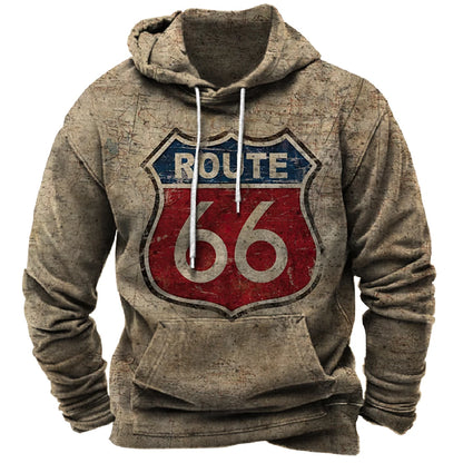 Route 66 Sweat à capuche vintage