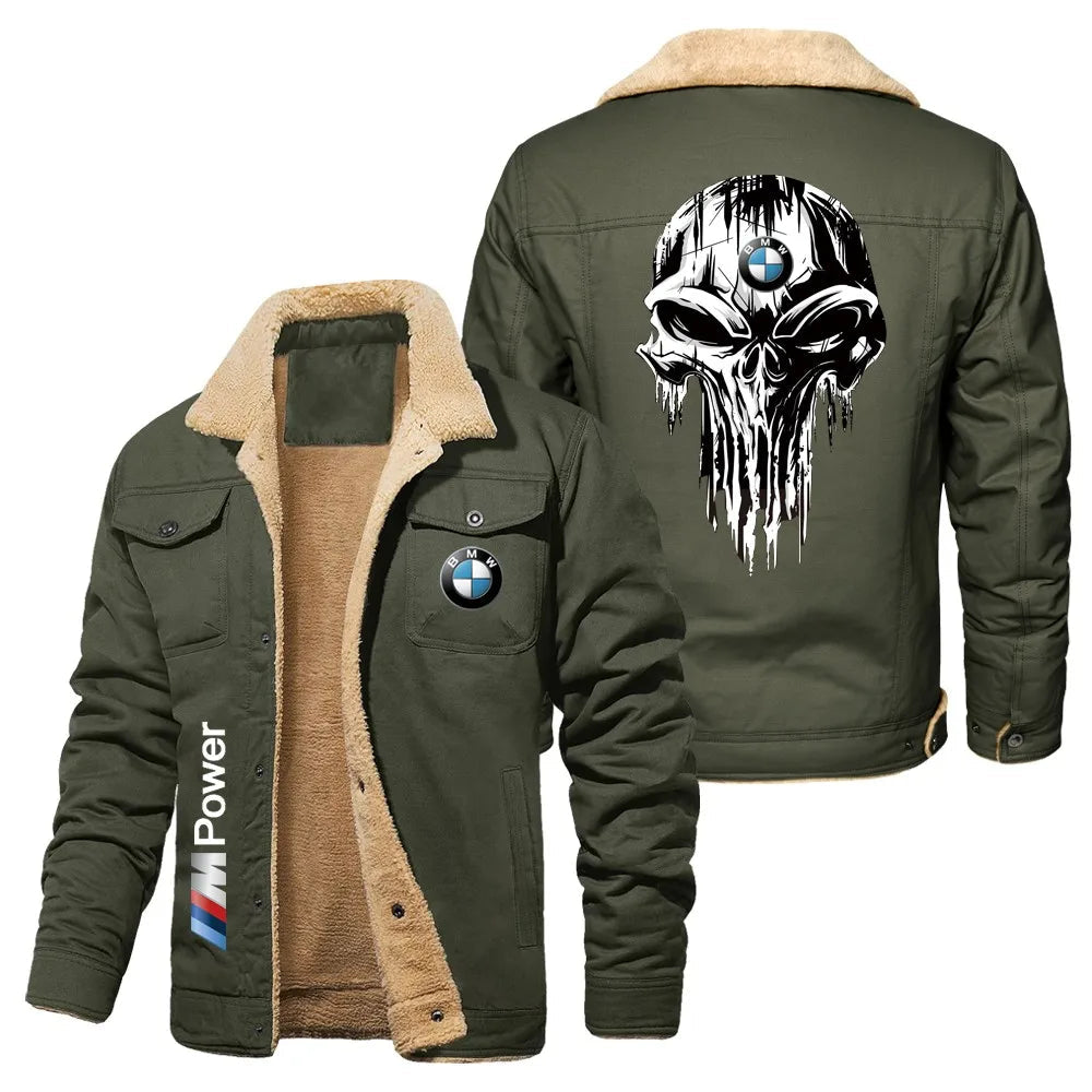 Chaqueta sherpa de calavera bmw