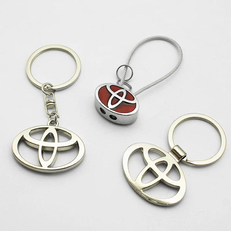 Keychain 3D in metallo/in pelle per Toyota