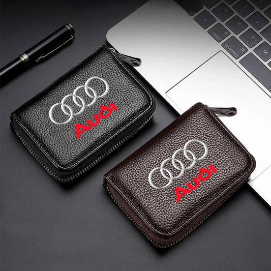 Audi Leather Key and Card Holder