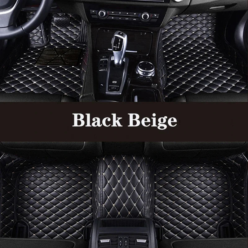 Luxury Leather Car Floor Mats for Peugeot 3008