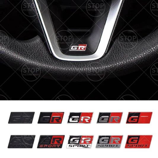 GR SPORT Logo Steering Wheel Badge for Toyota