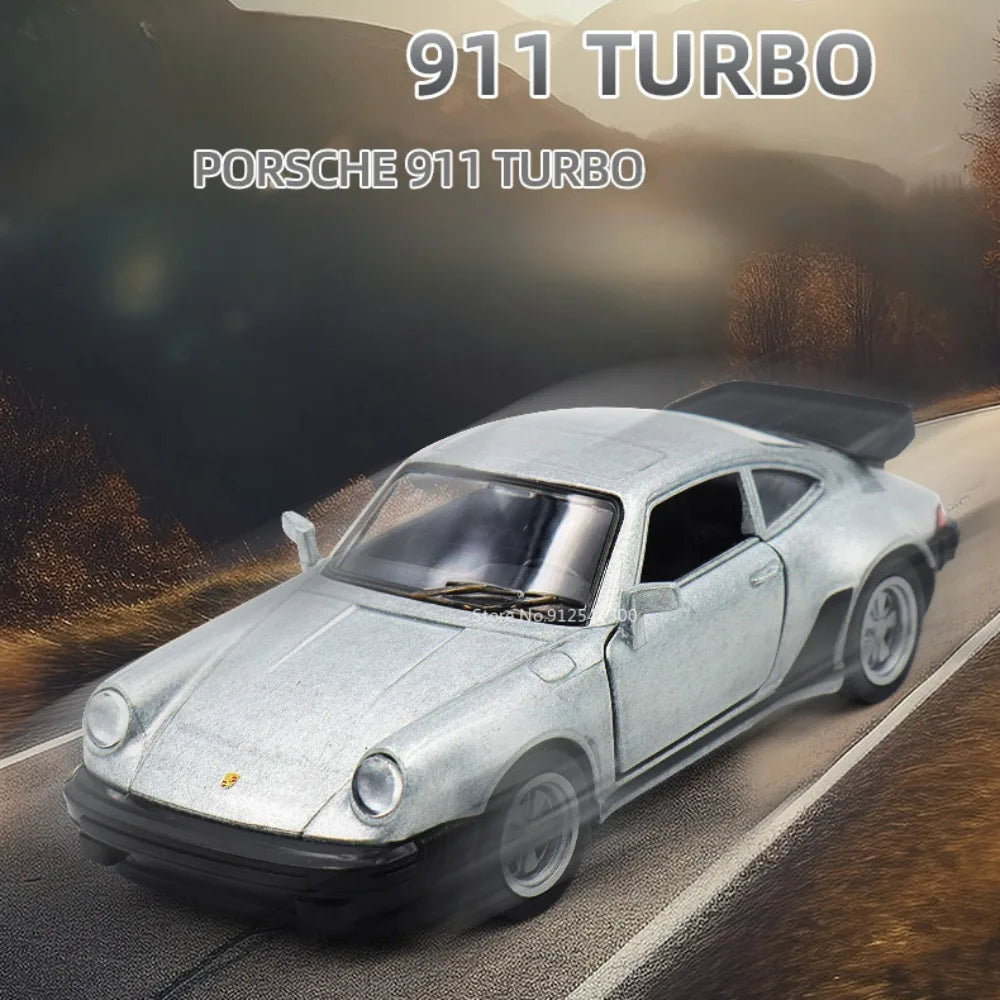 Porsche 911 Turbo miniature à l'échelle 1/36