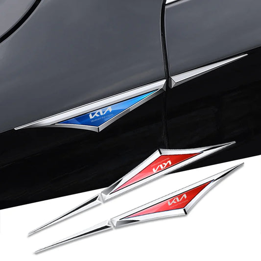 Kia Chrome Side Fender Stickers