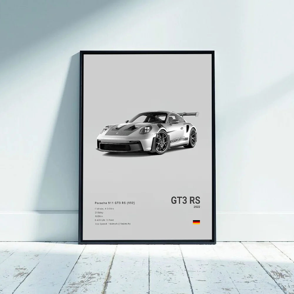 Decorazioni poster Porsche 911 GT3 RS