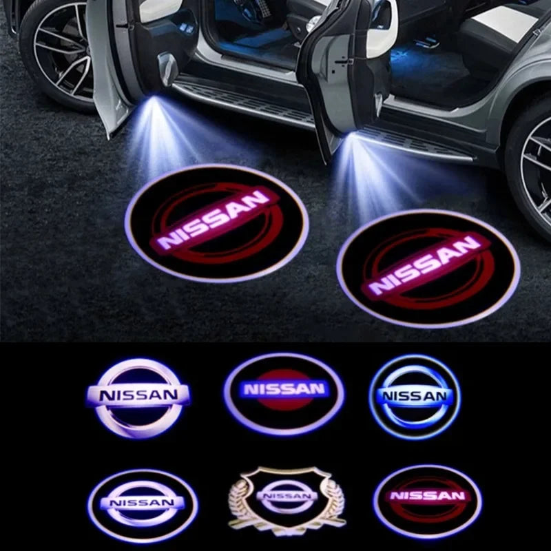 Luce porta per auto a led benvenuto Nissan