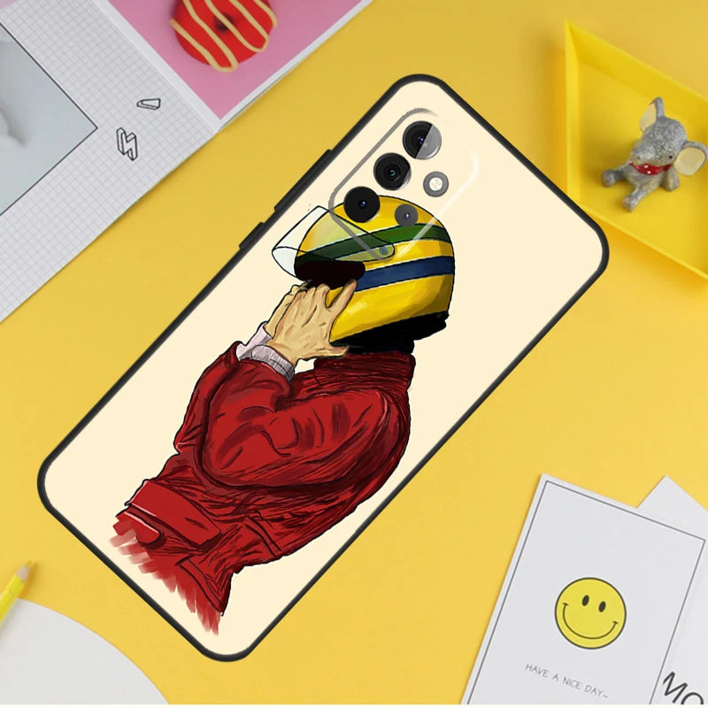 Case de teléfono tributo de Ayrton Senna para Samsung