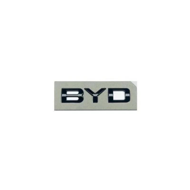 BYD Chrome/Black Trunk Aufkleber 