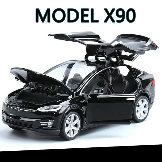 1:32 Modello Tesla X 90 Modello di auto in lega