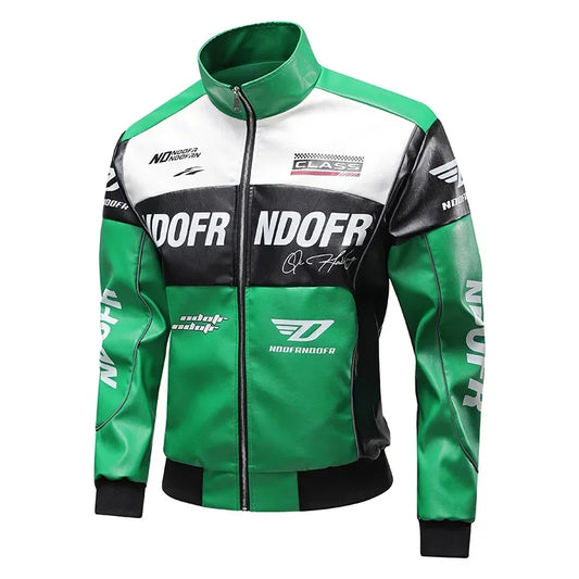 Veste en cuir Kawasaki Racing