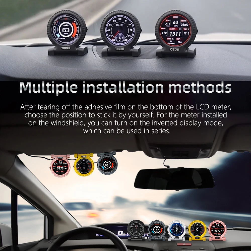 Speach -up Display Auto Speedometro RPM 