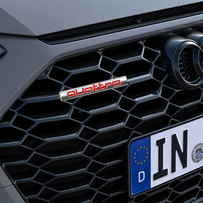 Badge grill frontale del logo Quattro 