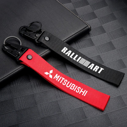 Logo porte-clés en métal Mitsubishi