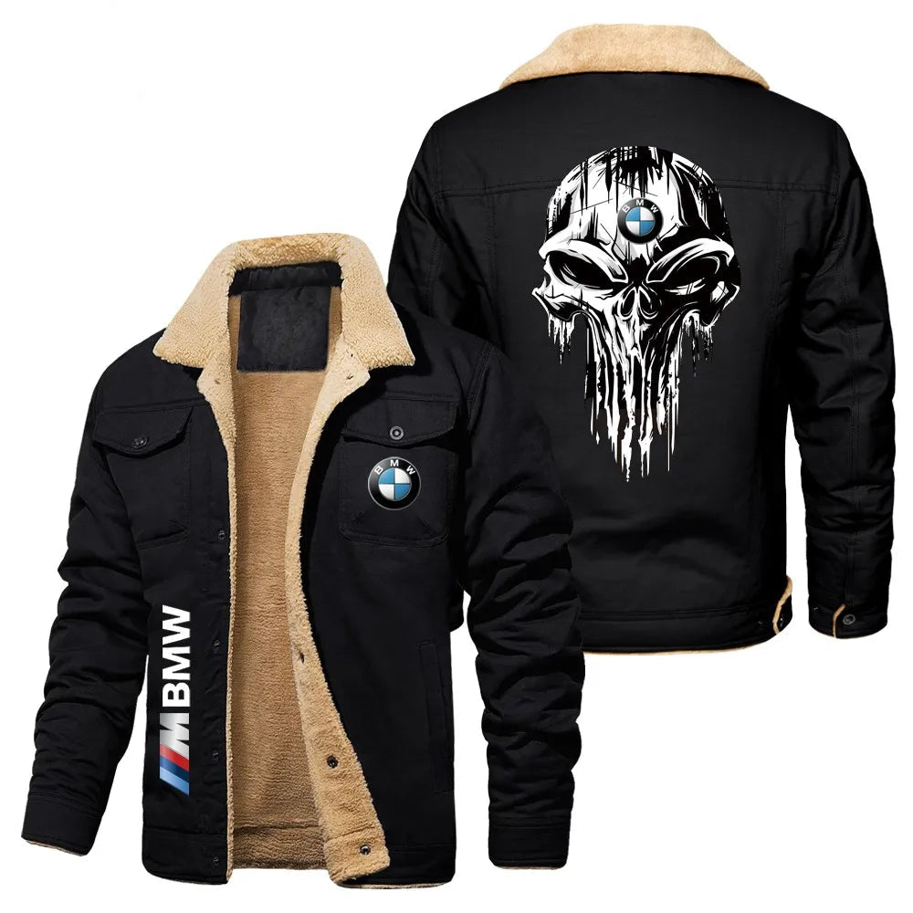 Chaqueta sherpa de calavera bmw