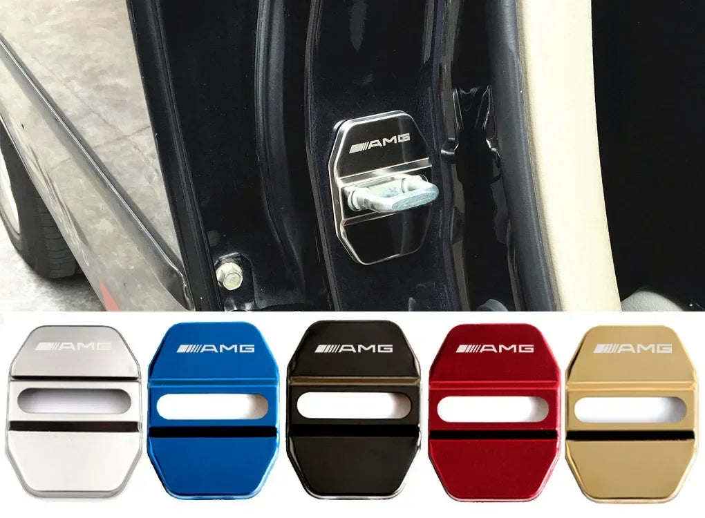 4 PCS / Set Mercedes Benz Sticker Door Lock