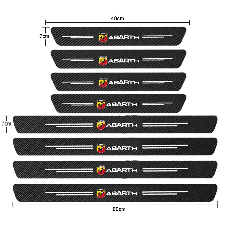 Protettore da davanzale della porta in fibra di carbonio Abarth