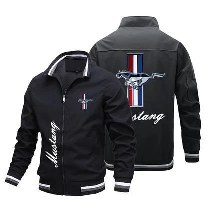 Veste à la mode pour hommes avec logo Ford Mustang