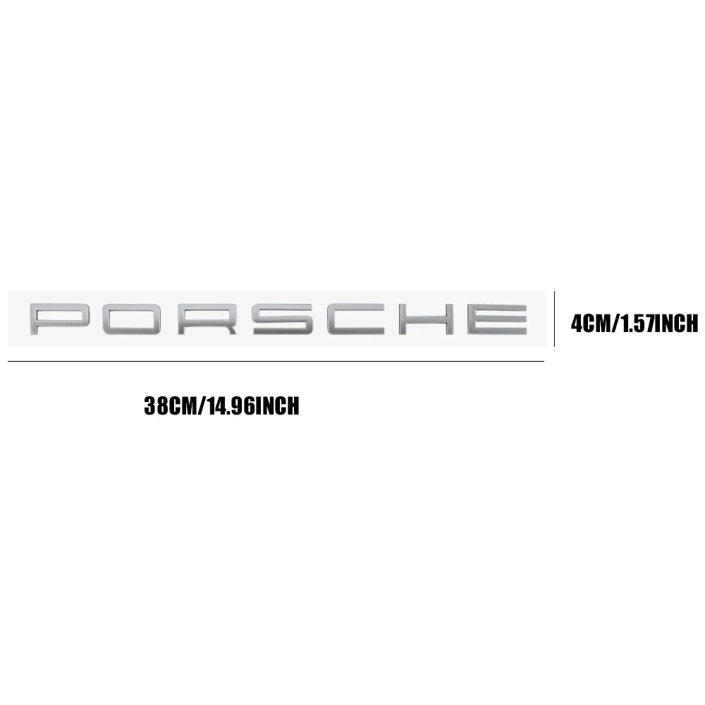 Set de insignia de emblema trasero de Porsche