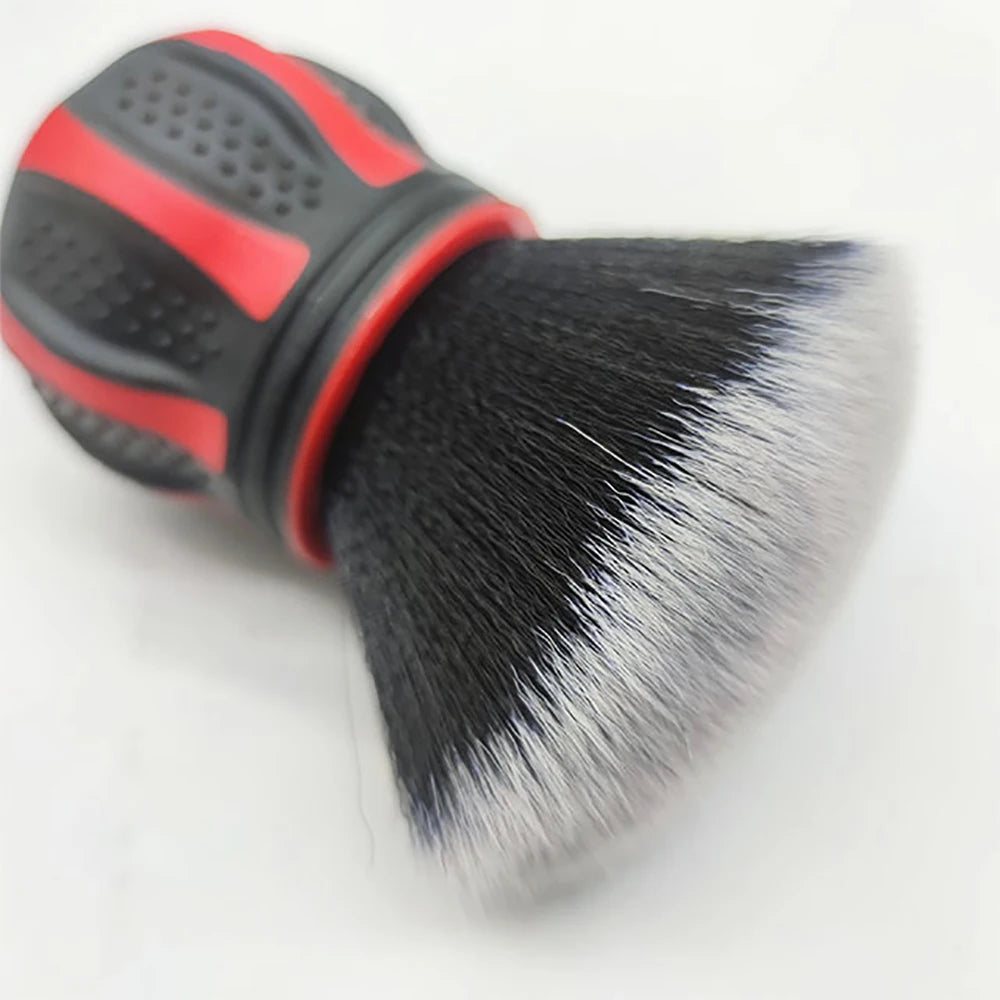 Brosse de détail de la voiture à poils doux