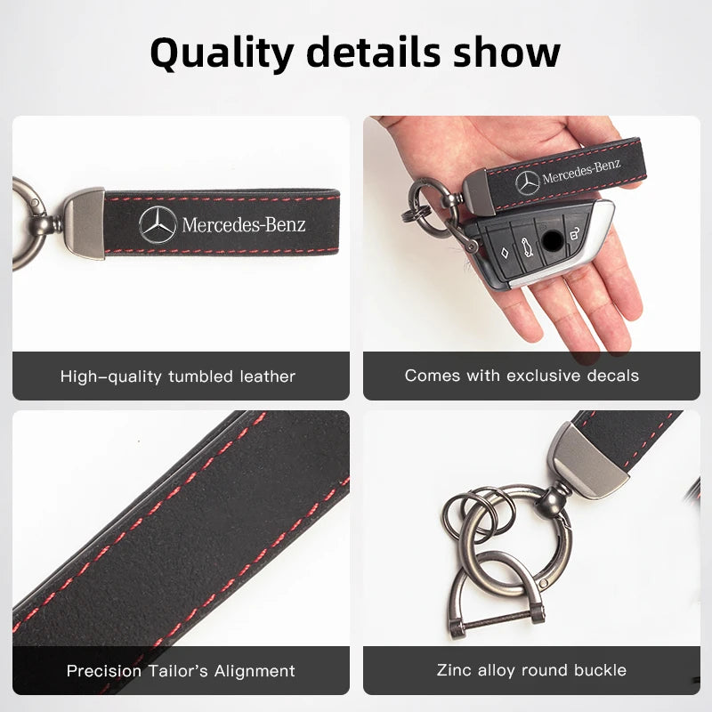 Mercedes-Benz AMG Suede Keychain