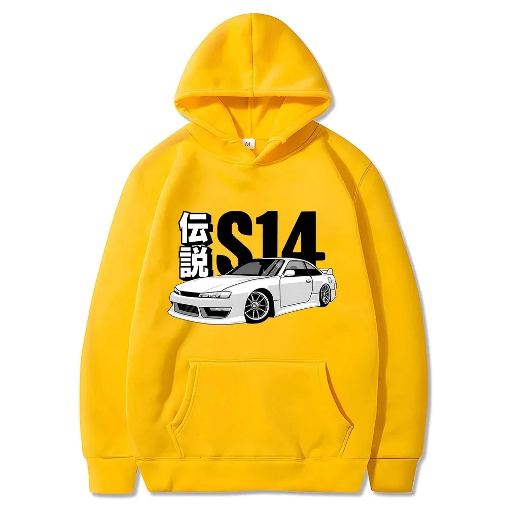 Sweat à capuche graphique de voiture S14