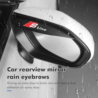 S-Line Rearview Mirror Rain Eyebrows