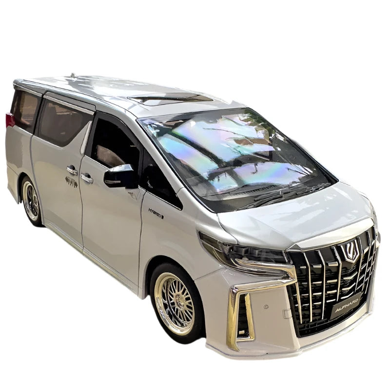 موديل سيارة تويوتا ألفارد MPV من خليط معدني لعام 1/18