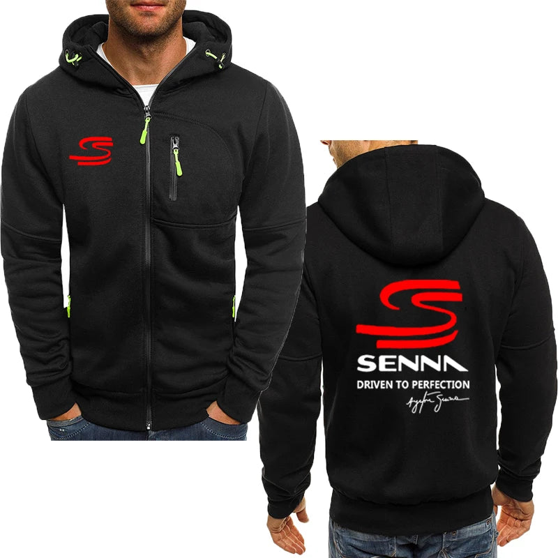 Chaqueta con capucha de Ayrton senna