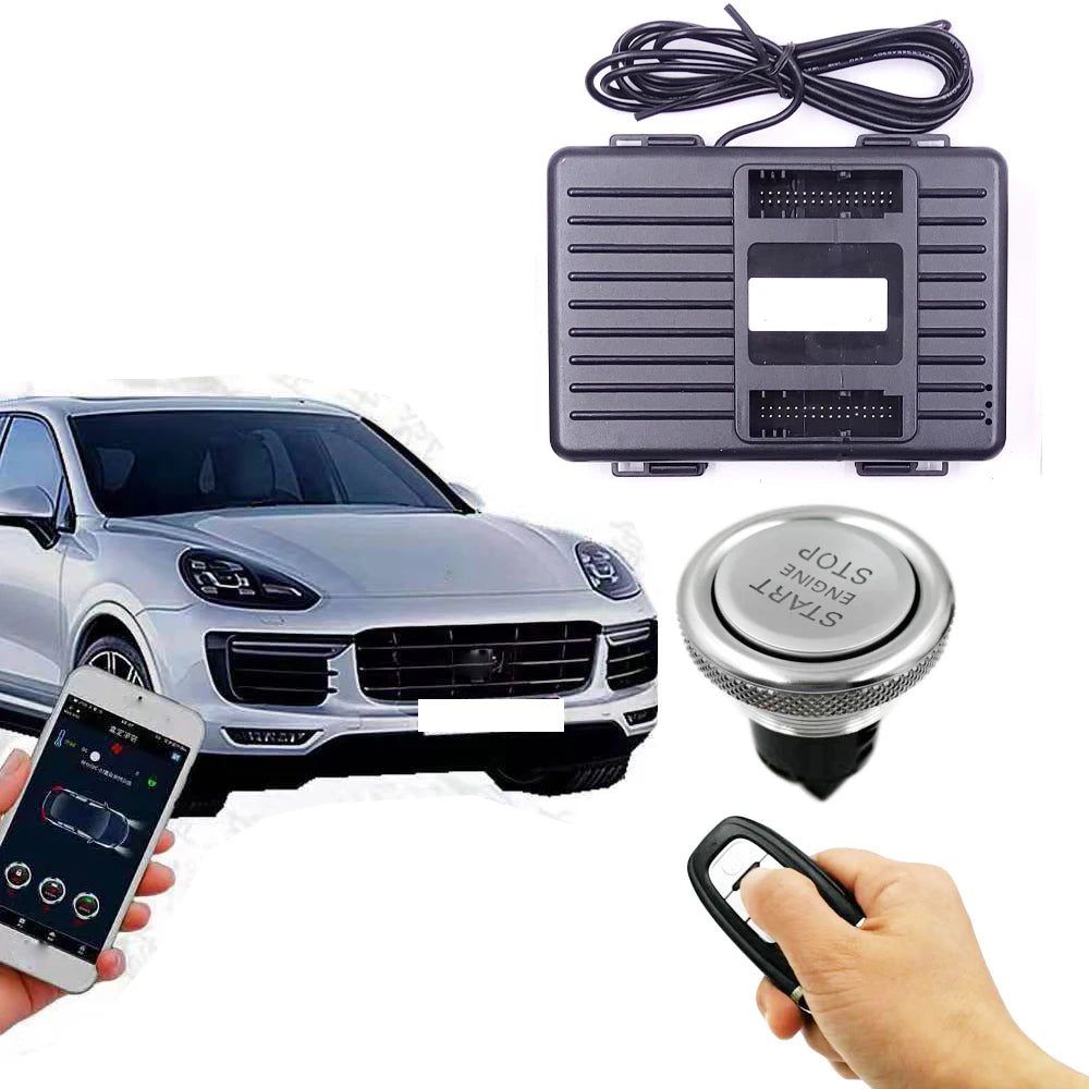 Sistema de inicio de entrada y botón Smart Key Key sin llave para Porsche Cayenne