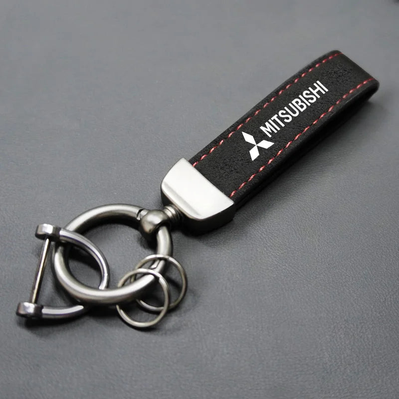 Keychain in pelle Mitsubishi